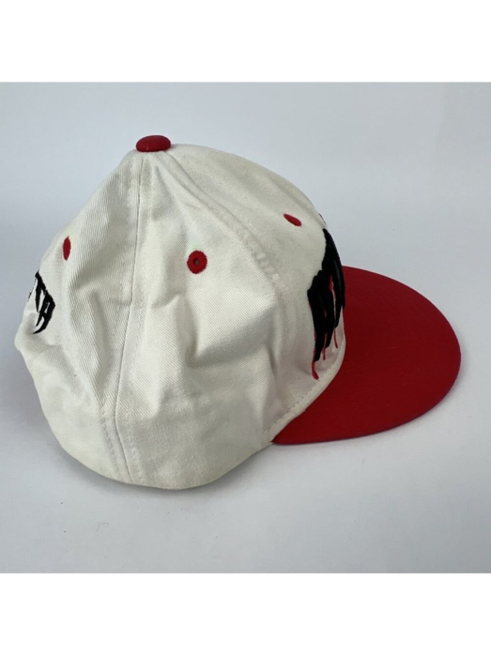 KBETHOS Atlanta Drip Cap Hat Red White Black Snapback Sticker - Picture 4 of 4